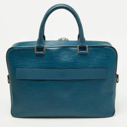 Pre Owned حقيبة عمل لوي فيتون بورت دوكوومنتز بزنس جلد أيبي أسود