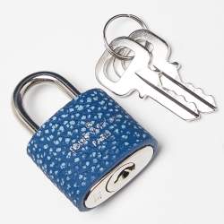 Louis Vuitton Blue Washed Monogram Empreinte Leather Keepall Bandoulière 50 Bag