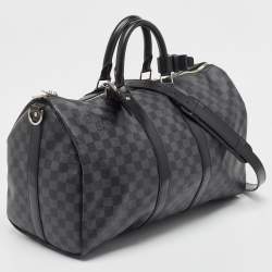 Louis Vuitton Damier Graphite Canvas Keepall Bandoulière 45 Bag