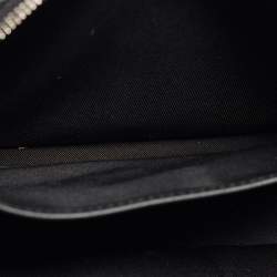 Pre Owned Louis Vuitton Damier Graphite And Leather Kasai Wristlet Bag