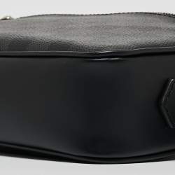 Pre Owned Louis Vuitton Damier Graphite And Leather Kasai Wristlet Bag