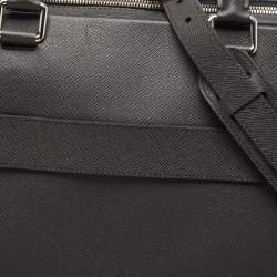 Louis Vuitton Black Taiga Leather Documents Briefcase Bag