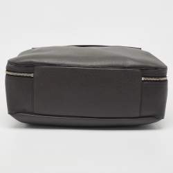 Louis Vuitton Black Taiga Leather Documents Briefcase Bag