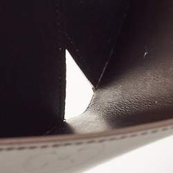 Louis Vuitton Cafe Brown Leather Monogram Glazed Compact Wallet 