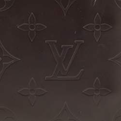 Louis Vuitton Cafe Brown Leather Monogram Glazed Compact Wallet 