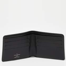 Pre Owned Louis Vuitton Black Taiga Leather Bifold Wallet