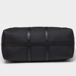 Louis Vuitton Black Aerogram Leather Keepall Bandoulière 50 Bag