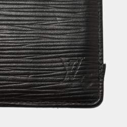 Pre Owned Louis Vuitton Black Epi Leather Slender Wallet