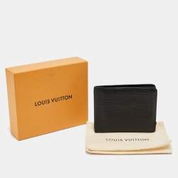 Pre Owned Louis Vuitton Black Epi Leather Slender Wallet
