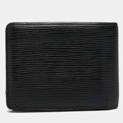 Pre Owned Louis Vuitton Black Epi Leather Slender Wallet
