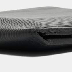 Pre Owned Louis Vuitton Black Epi Leather Slender Wallet