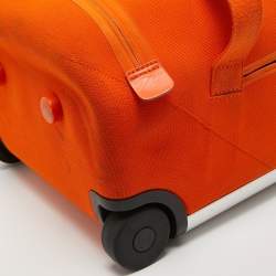 Louis Vuitton Orange Monogram Knit Horizon Soft Duffle 55 Rolling Luggage