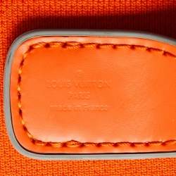 Louis Vuitton Orange Monogram Knit Horizon Soft Duffle 55 Rolling Luggage