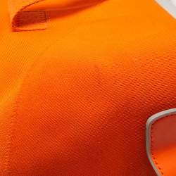 Louis Vuitton Orange Monogram Knit Horizon Soft Duffle 55 Rolling Luggage