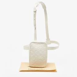 Louis Vuitton White Monogram Empreinte Utility Side Bag