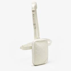 Louis Vuitton White Monogram Empreinte Utility Side Bag