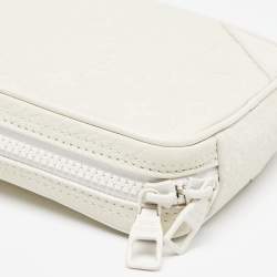 Louis Vuitton White Monogram Empreinte Utility Side Bag