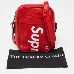 Louis Vuitton x Supreme Red Epi Leather Danube PM Bag