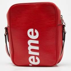 Louis Vuitton x Supreme Red Epi Leather Danube PM Bag