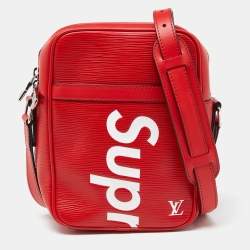 Louis Vuitton x Supreme Red Epi Leather Danube PM Bag