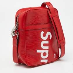 Louis Vuitton x Supreme Red Epi Leather Danube PM Bag