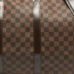 Louis Vuitton Damier Ebene Canvas Keepall Bandouliere 55 Bag
