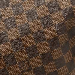 Louis Vuitton Damier Ebene Canvas Keepall Bandouliere 55 Bag