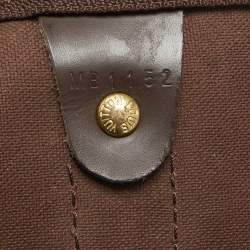 Louis Vuitton Damier Ebene Canvas Keepall Bandouliere 55 Bag