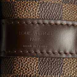 Louis Vuitton Damier Ebene Canvas Keepall Bandouliere 55 Bag