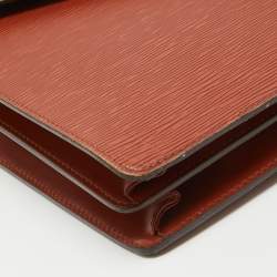 مملوكة مسبقًا Louis Vuitton Cipango Gold Epi Leather Serviette Conseiller Briefcase