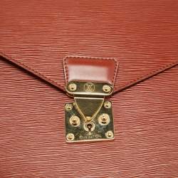 مملوكة مسبقًا Louis Vuitton Cipango Gold Epi Leather Serviette Conseiller Briefcase