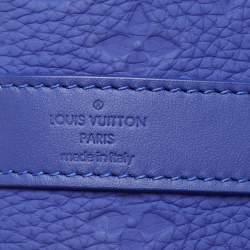 Louis Vuitton Racing Blue Monogram Empreinte Leather Keepall Bandoulière 50 