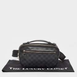 Pre Owned Louis Vuitton Damier Graphite Canvas Ambler Fanny Pack