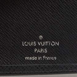 Pre Owned Louis Vuitton Black Taiga Leather Bifold Wallet
