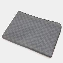 Louis Vuitton Damier Graphite Canvas Pochette Jour GM Clutch Bag