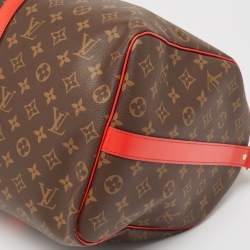Pre Owned Louis Vuitton Cerise Monogram Canvas Keepall Bandouliere 50 Bag