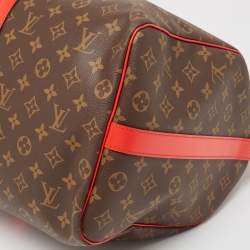 Pre Owned Louis Vuitton Cerise Monogram Canvas Keepall Bandouliere 50 Bag