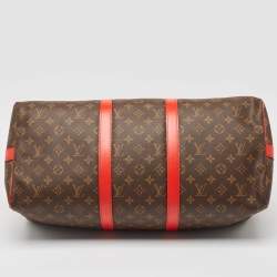 Pre Owned Louis Vuitton Cerise Monogram Canvas Keepall Bandouliere 50 Bag