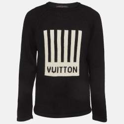 Louis Vuitton Black Piano Intarsia Wool Knit Sweater M
