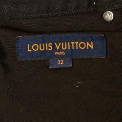 Louis Vuitton Black Denim Slim Fit Jeans M Waist 32"