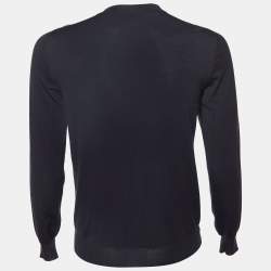 Louis Vuitton Grey Wool Blend Sweatshirt M