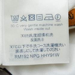 مملوكة مسبقًا Louis Vuitton White Printed Cotton Knit T-Shirt M