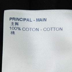 مملوكة مسبقًا Louis Vuitton Black Cotton Logo Embroidered Jersey T-Shirt XL