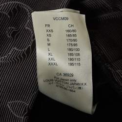 Louis Vuitton Grey 3D Monogram Cotton Knit Hoodie M