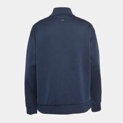 Louis Vuitton Navy Blue Monogram Jacquard Zip-Up Front Jacket XXL