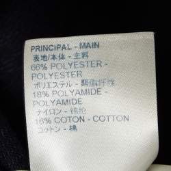 Louis Vuitton Navy Blue Monogram Jacquard Zip-Up Front Jacket XXL