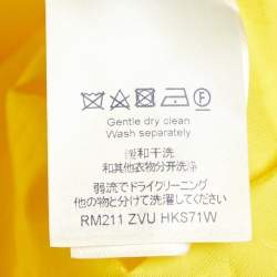 Louis Vuitton Yellow Monogram Jacquard Cotton Button-Up Shirt S