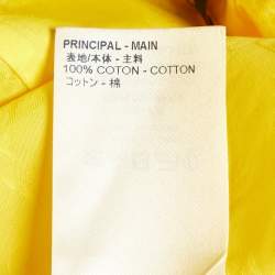 Louis Vuitton Yellow Monogram Jacquard Cotton Button-Up Shirt S