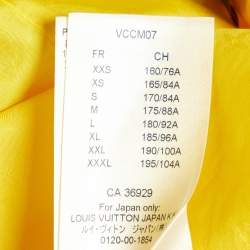 Louis Vuitton Yellow Monogram Jacquard Cotton Button-Up Shirt S