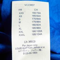 Louis Vuitton Blue Monogram Jacquard Cotton Button-Up Shirt S